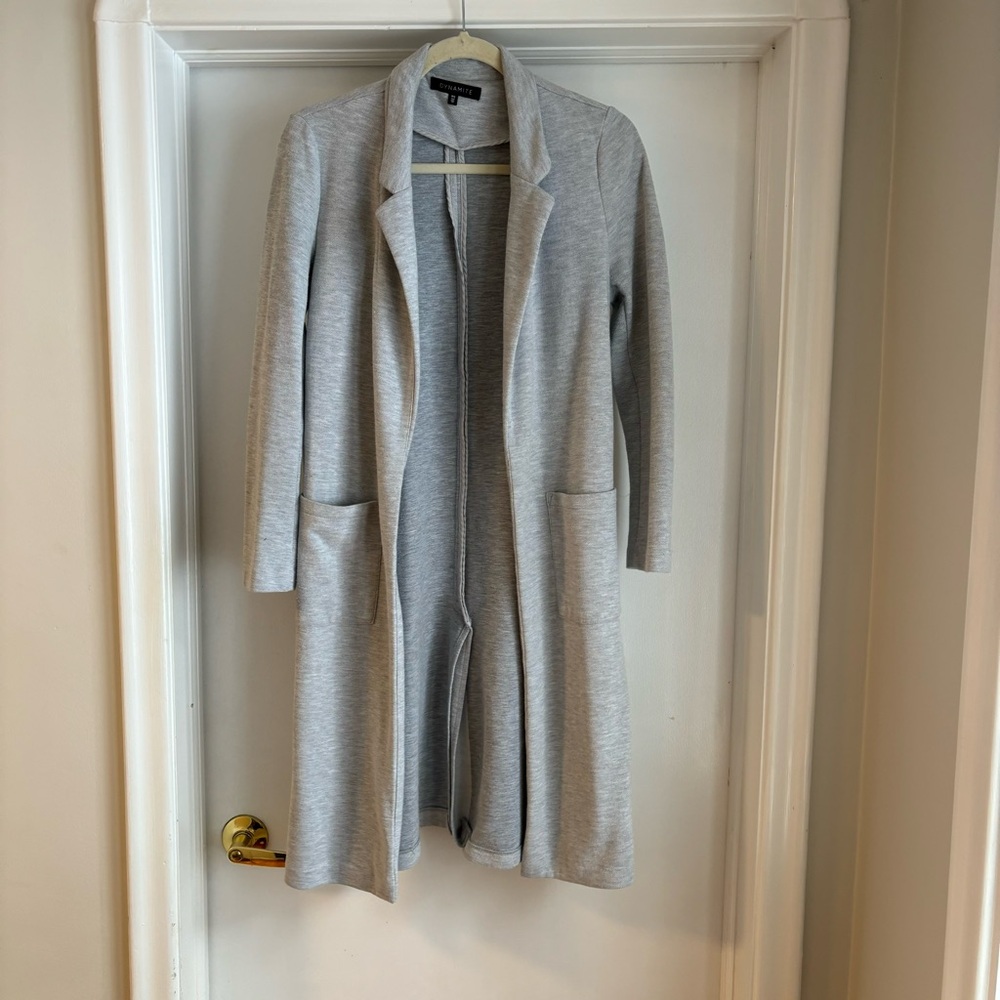 Dynamite Gray Cardigan Jacket
